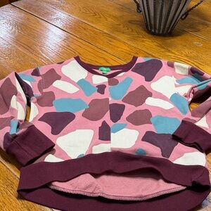 dip brand girls hi lo sweatshirt.  Size 12-14.  Pink, purple and blue.